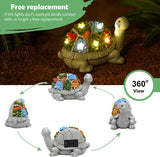 Outdoor Solar Turtle Statue: Eco-Friendly Garden Decor with Automatic LED Lighting