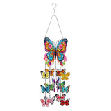 DIY Double-sided 5D Butterfly Diamond Art Wind Chimes and Crystal Kits for Spring Decor