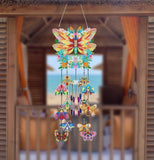 DIY Double-sided 5D Butterfly Diamond Art Wind Chimes and Crystal Kits for Spring Decor